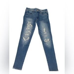 Never Worn Super Stretch Embelished Ripped American Eagle Outfitters Jeans S.6R